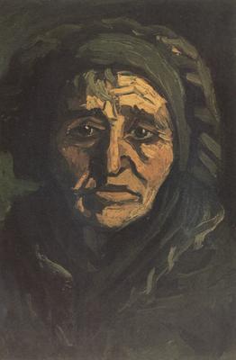 Vincent Van Gogh Head of a Peasant Woman with Dard Cap (nn014) oil painting image
